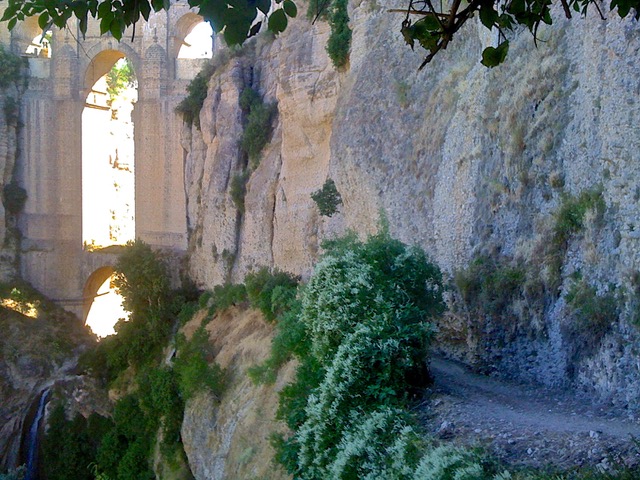 The original trail into Ronda’s gorge. Photo © Karethe Linaae